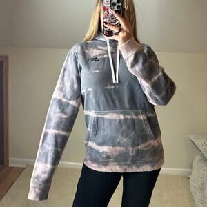 Nike: Slate Gray Tie Dye Hoodie